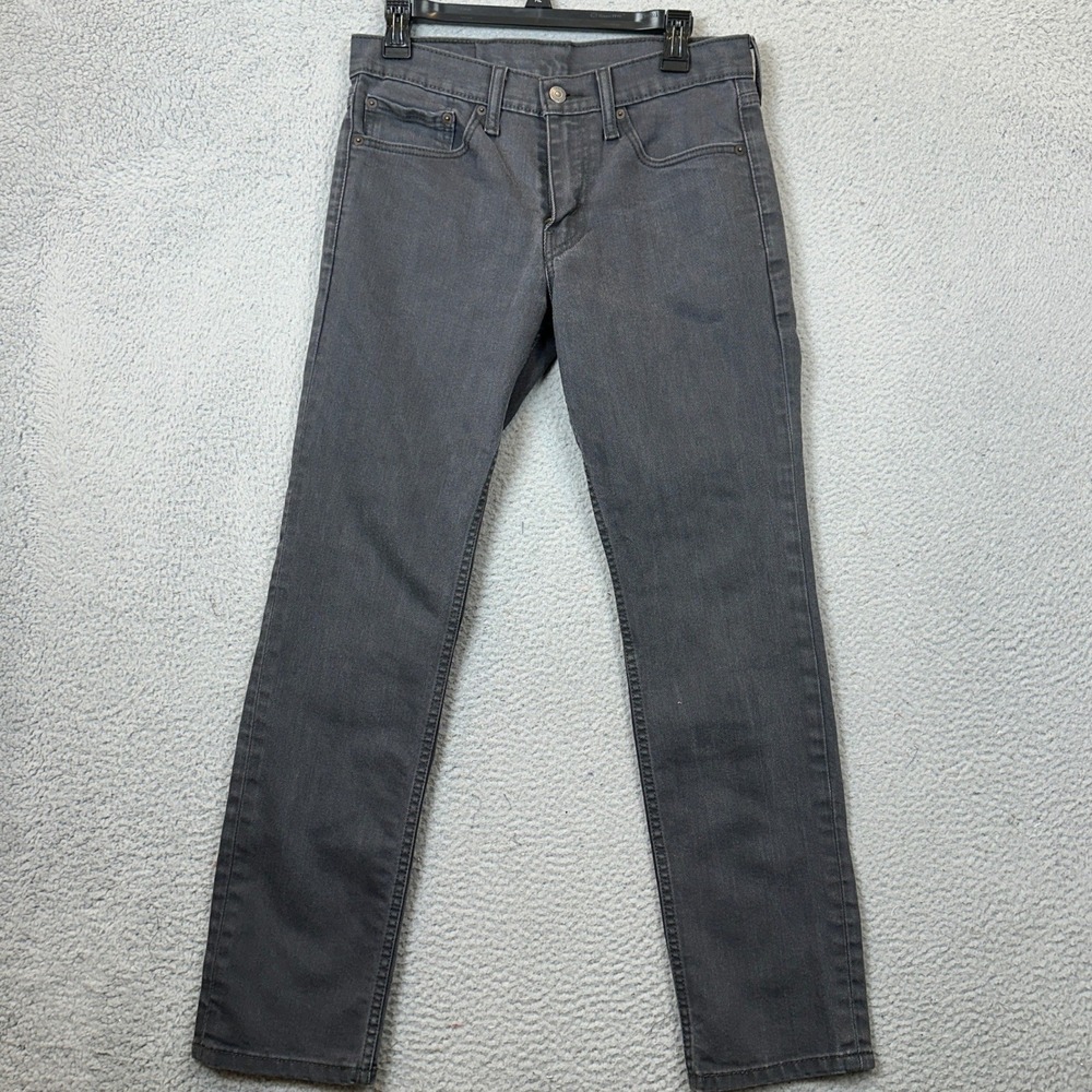 Levis 511 Jeans Mens 31X30 Slim Fit Grey Tapered Leg Stretch Denim 5-Pocket EUC